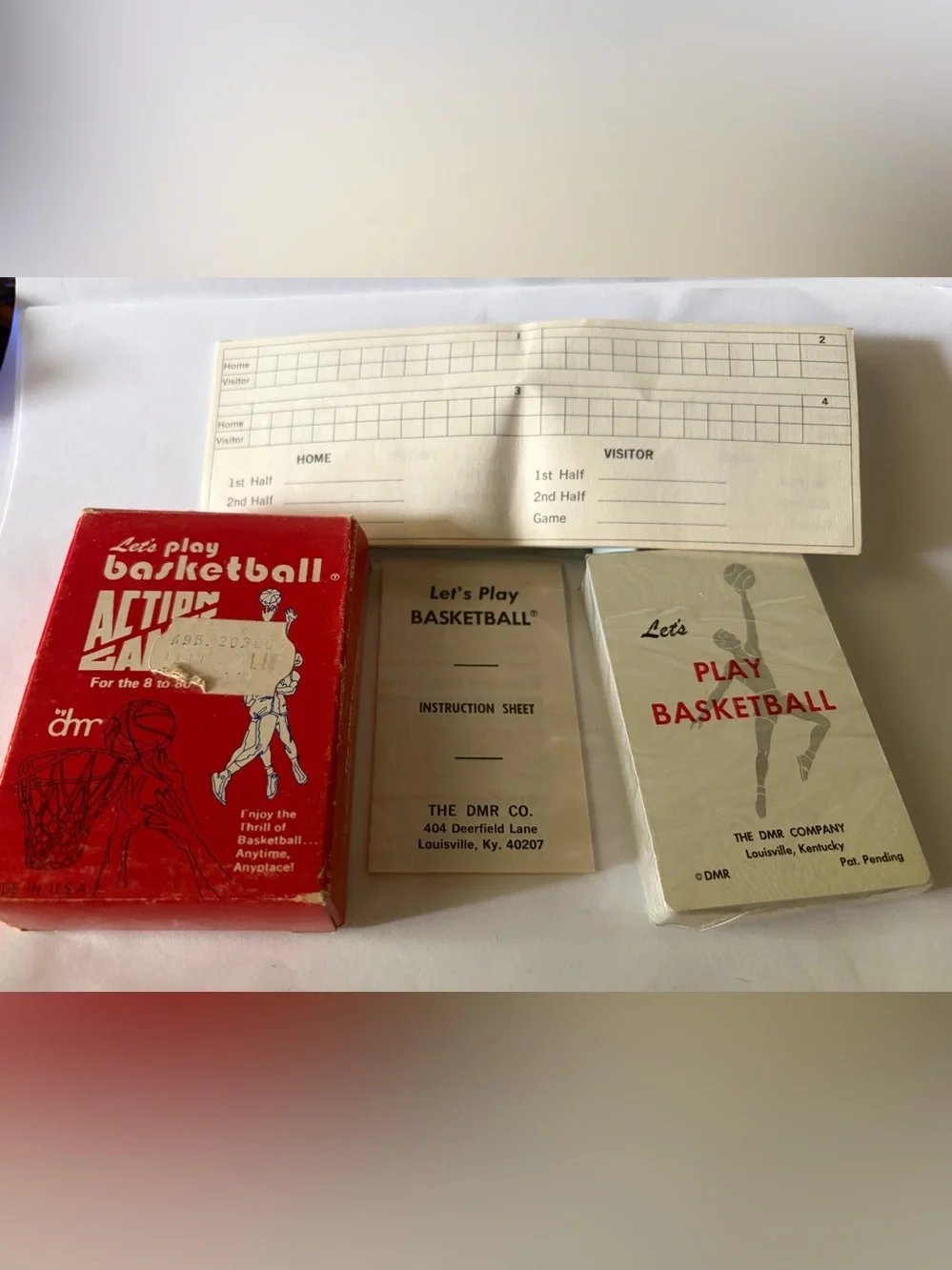 DMR Company • Action Games “Let's Play Basketball” Mobile Card Game • 1970